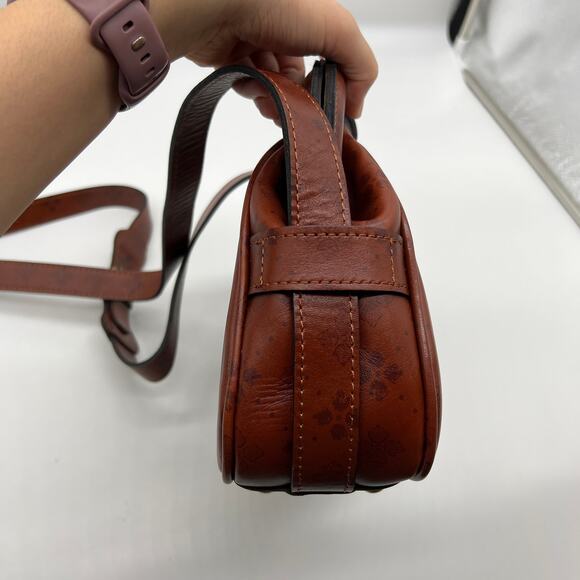 Patricia Nash Women Handbags Florentina Frame Leather Crossbody Bags Tan - Picture 13 of 16